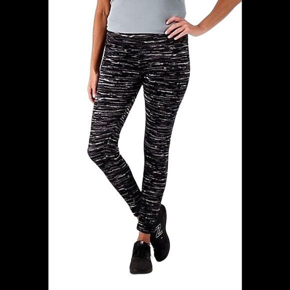 Cuddl Duds Double Plush Velour Leggings Black Texture - Regular - Picture 1 of 1